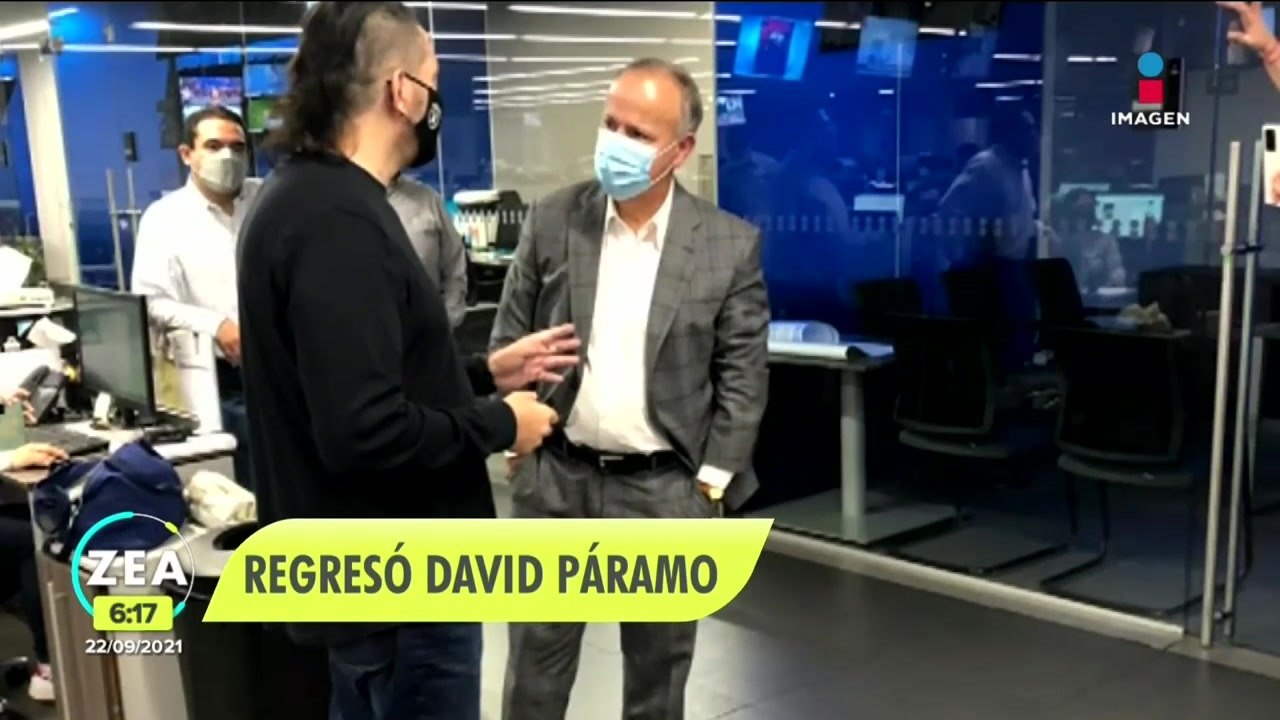 Entre aplausos, David Páramo regresa a Imagen Noticias