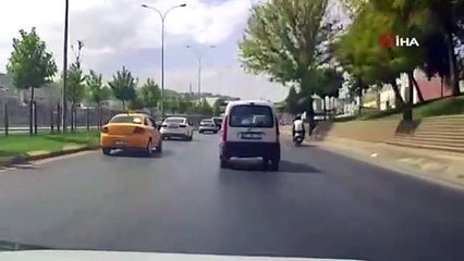 Yola yağ döküldü, motorcular ölümden döndü