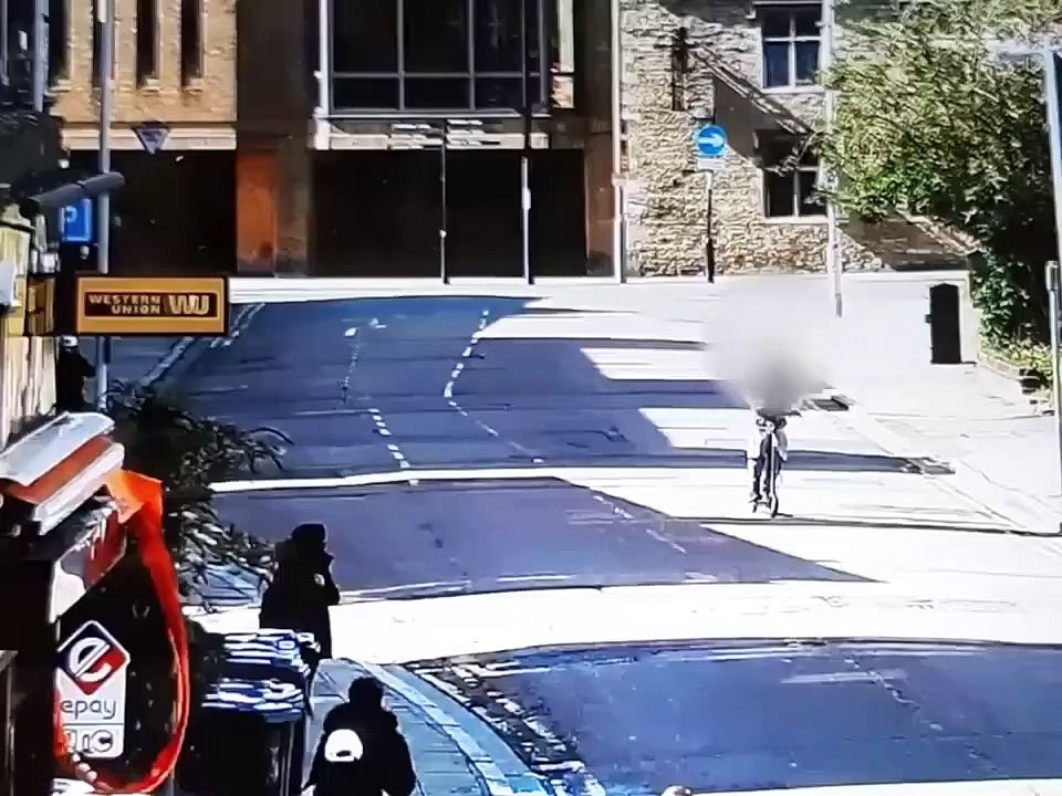 Teen dangerous e-scooter rider nearly collides with bus in Peterborough