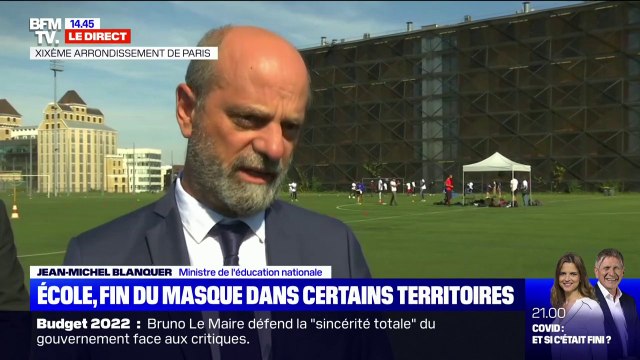 Jean-Michel Blanquer: Élèves et adultes pourront ne pas porter le masque à l'école lors de l'allègement du protocole dans certains départements