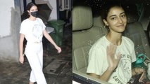 Bollywood Actress Ananya Pandey Spotted at Dubbing Studion In Bandra | FilmiBeat