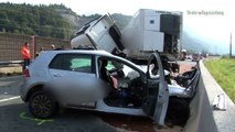 Mann starb bei Zusammenstoß zwischen Auto und Lkw in Wörgl