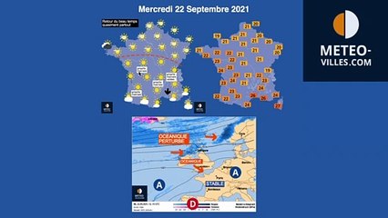 prévisions météo du mercredi 22 septembre 2021