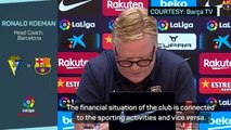 Koeman asks for patience in extraordinary Barcelona statement