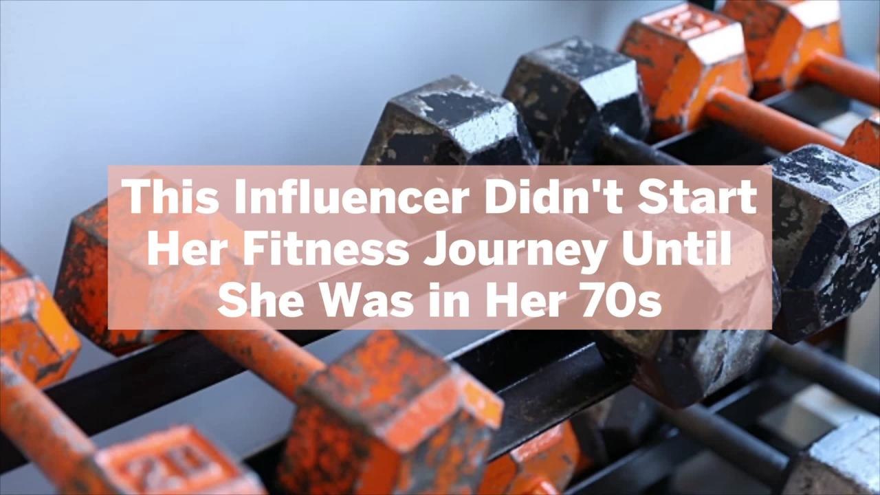 This Influencer Didn't Start Her Fitness Journey Until She Was in Her 70s
