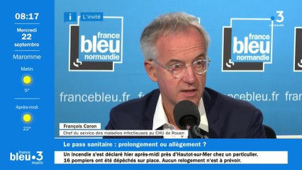 Pass sanitaire : "Ce ne serait pas raisonnable de se relâcher", selon le professeur Caron