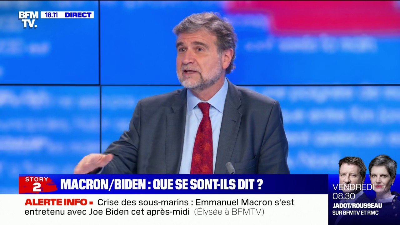 Crise des sous-marins: Emmanuel Macron s'est entretenu avec Joe Biden cet après-midi