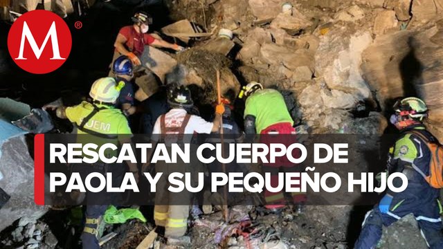 Rescatan cuerpos de Paola y Dilan, sepultados tras derrumbe en Cerro del Chiquihuite