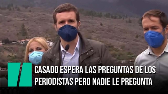 Risas en redes sociales por cómo termina la comparecencia de Casado en La Palma