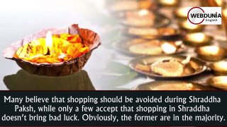 Should we go shopping during Shraddha Paksha or not?