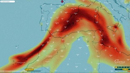 Una nube de dióxido de azufre cubrirá parcialmente España a partir del viernes, prevé Copernicus