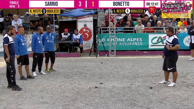 Finale rapide mais disputée BONETTO vs SARRIO : International à pétanque de RUOMS - 18 & 19 septembre 2021