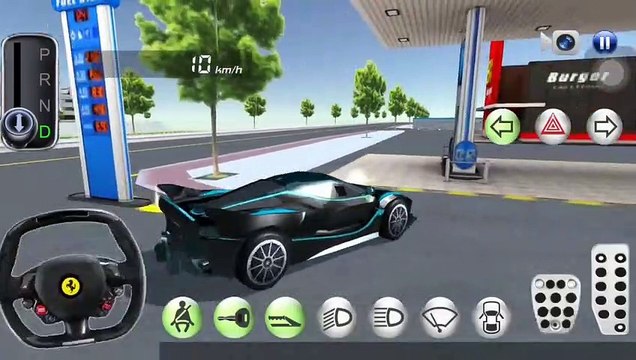 3D Driving Class simulator New super funny driving black car in gas Station - NEW Android gameplay