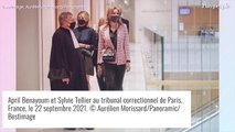 April Benayoum (Miss Provence) au tribunal, soutenue par Sylvie Tellier pour 