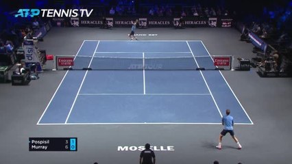 Murray beats Pospisil to reach Metz quarters