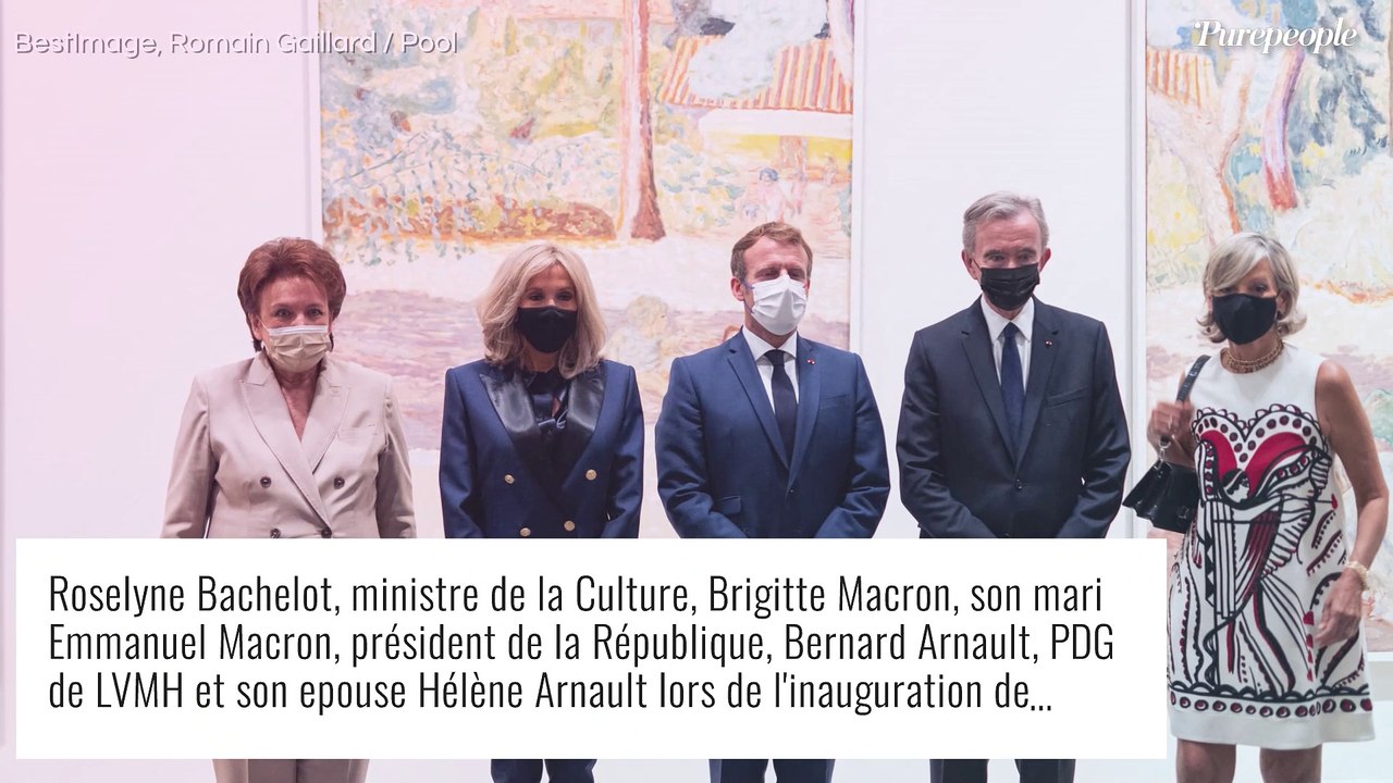Brigitte et Emmanuel Macron réunis à la Fondation Louis-Vuitton pour une grande inauguration