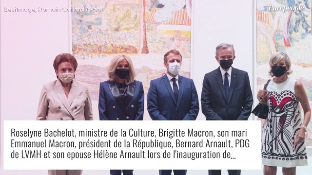 Brigitte et Emmanuel Macron réunis à la Fondation Louis-Vuitton pour une grande inauguration