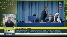 Siria denuncia que arsenal nuclear de Israel amenaza la paz internacional