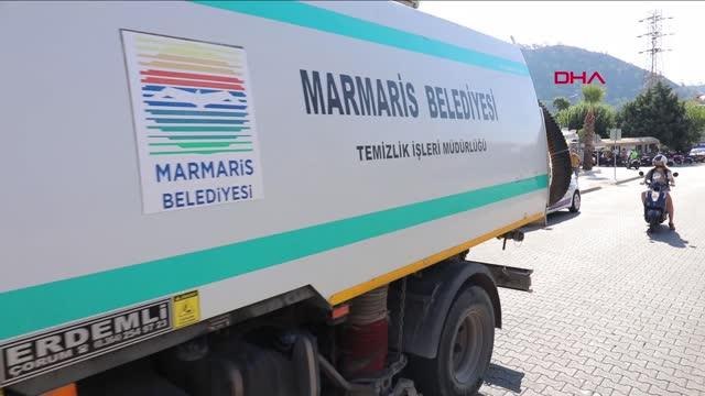 Marmaris'te su taşkınlarına karşı temizlik seferberliği başlatıldı