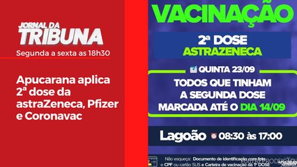 Apucarana aplica 2ª dose da astraZeneca, Pfizer e Coronavac