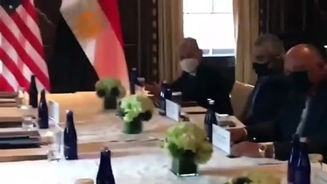 وزير الخارجية سامح شكري يلتقي نظيره الأمريكي أنتوني بلينكن للتباحث حول العلاقات الثنائية