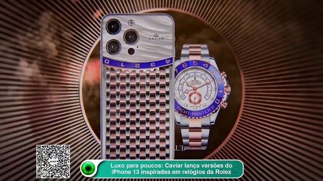 Luxo para poucos: Caviar lança versões do iPhone 13 inspiradas em relógios da Rolex