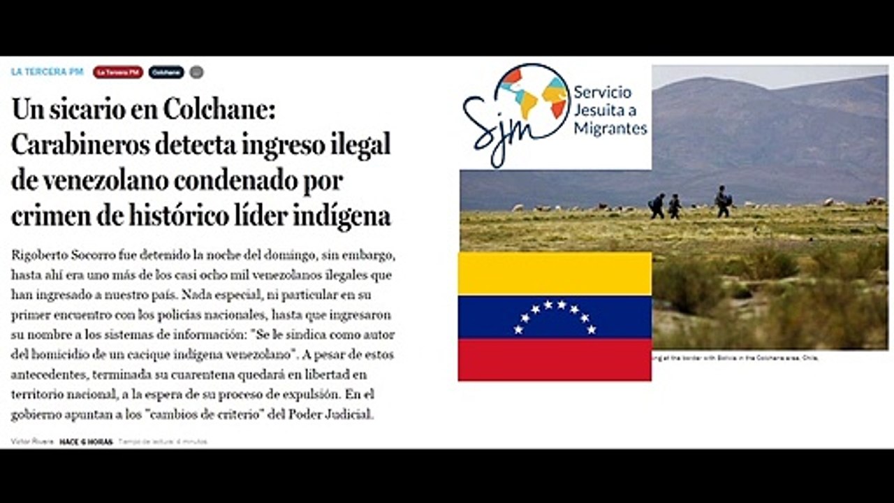 Fronteras abiertas = Importación ilimitada de delincuentes: Nuevo sicario en Chile