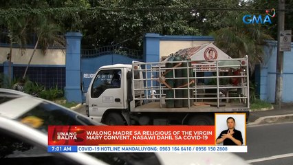 Walong madre sa Religious of the Virgin Mary Convent, nasawi dahil sa COVID-19 | UB