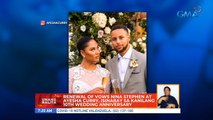 Renewal of vows nina Stephen at Ayesha Curry, isinabay sa kanilagn 10th wedding anniversary | UB