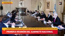 Juan Manzur encabeza la primera reunión del Gabinete nacional