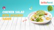 Resep chicken salad with avocado sauce (guacamole), super gampang dan sehat