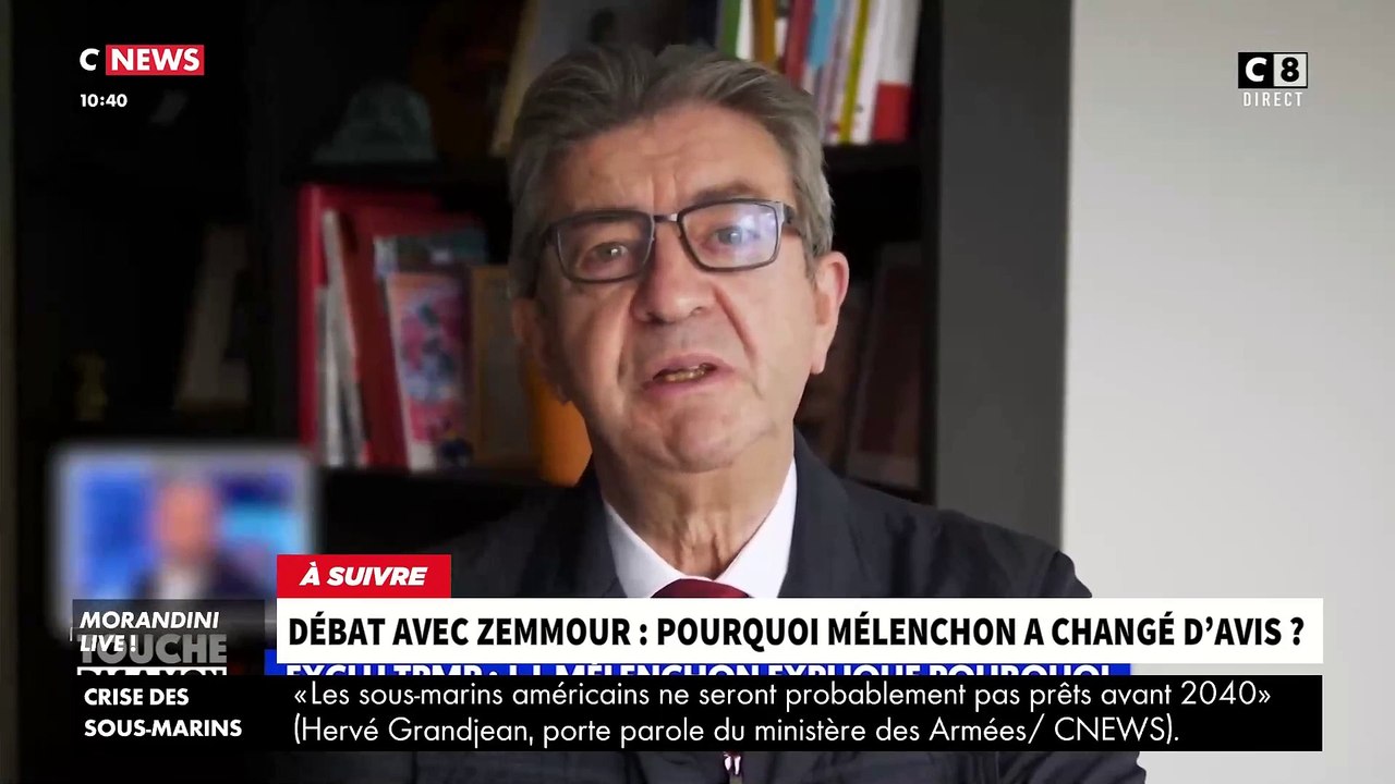 Très critiqué  y compris dans son propre parti, Jean-Luc Mélenchon explique pourquoi il a accepté de débattre avec Eric Zemmour