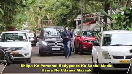 Shilpa Shetty's Bodyguard Running In Front Of Raj Kundra's Car | FUNNY COMMENTS By Users Viral
