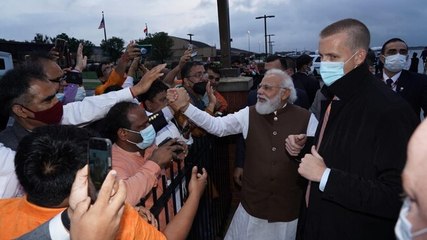 Watch: Eager crowd accords warm welcome to PM Modi on his visit to US