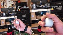 'Guy uses compressed air to spin a golf ball at INSANE speed'