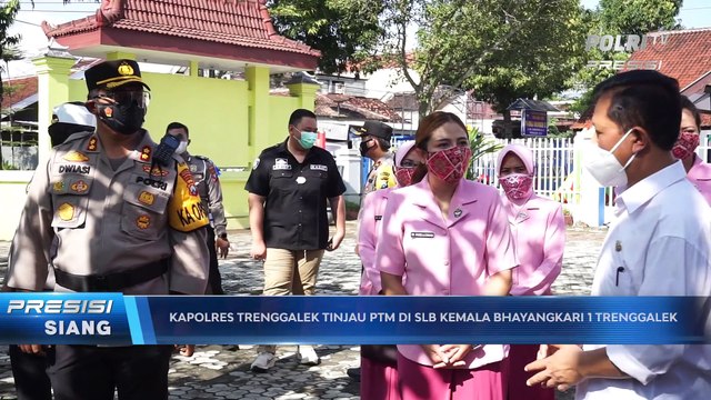 Terapkan Prokes Ketat, Kapolres Trenggalek Apresiasi PTM di SLB Kemala Bhayangkari 1