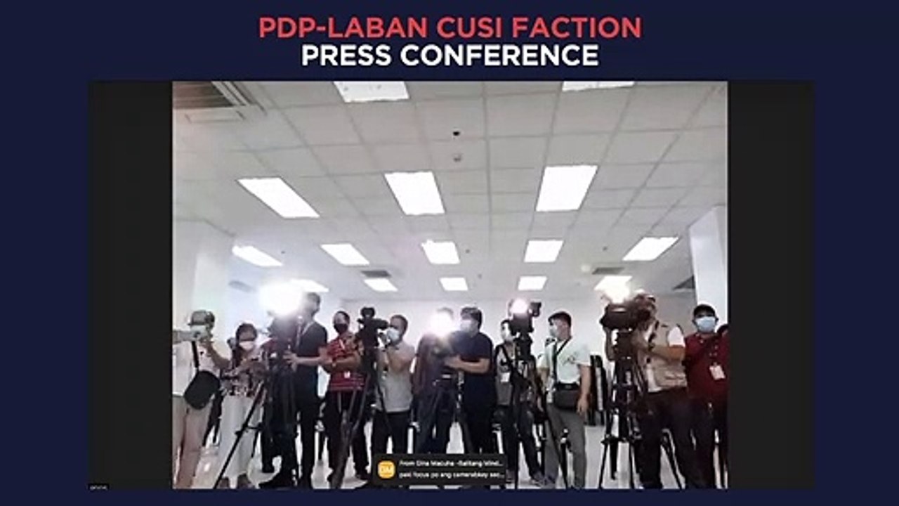 PDP-Laban Cusi faction press conference