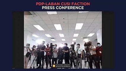 Download Video: PDP-Laban Cusi faction press conference