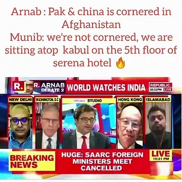Pakistani trolls Arnab Goswami : we are all sitting on the 5th floor in serena hotel