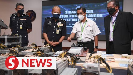 Download Video: Power-hungry: Bitcoin syndicate busted by cops for stealing RM24mil worth of electricity