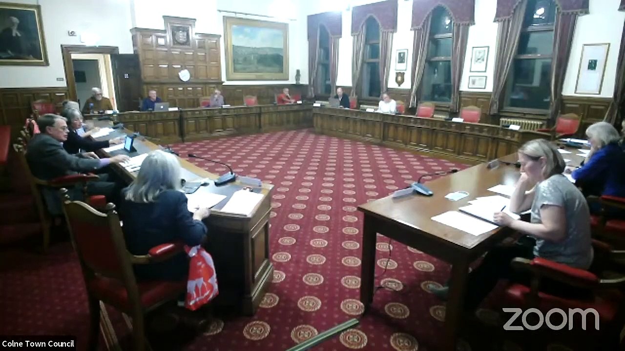 Colne Town Council meeting