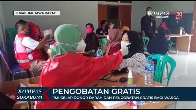 PMI Gelar Donor Darah Dan Pengobatan Gratis Bagi Warga