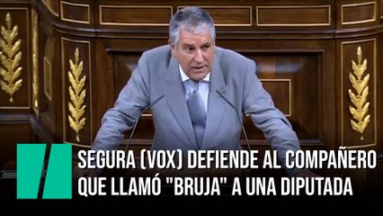Juan Carlos Segura (Vox) defiende al compañero que llamó "bruja" a una diputada