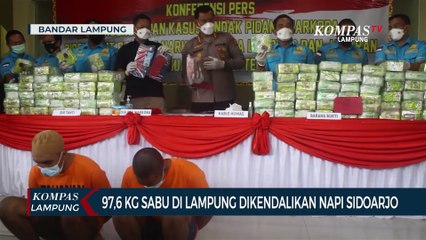 Polisi Ungkap 97,6 Kilogram Sabu yang Dikendalikan Seorang Napi