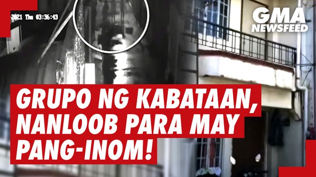 Grupo ng kabataan, nanloob ng bahay para may pang-inom! | GMA News Feed