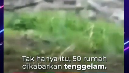 Banjir Bandang Minahasa, Puluhan Rumah Tenggelam