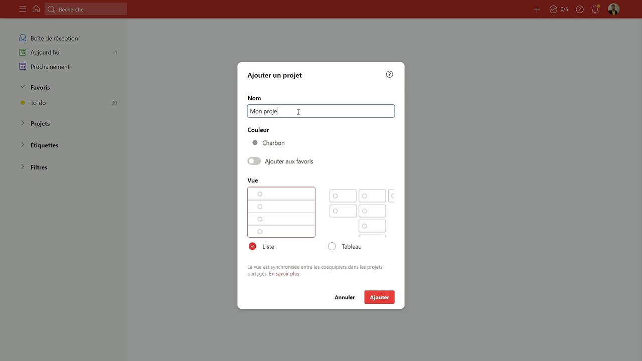 L'organisation numérique : Todoist