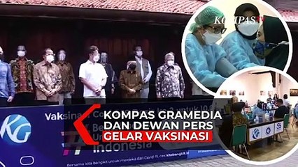 Kolaborasi Kompas Gramedia dan Dewan Pers Vaksinasi 10.000 Pekerja Media