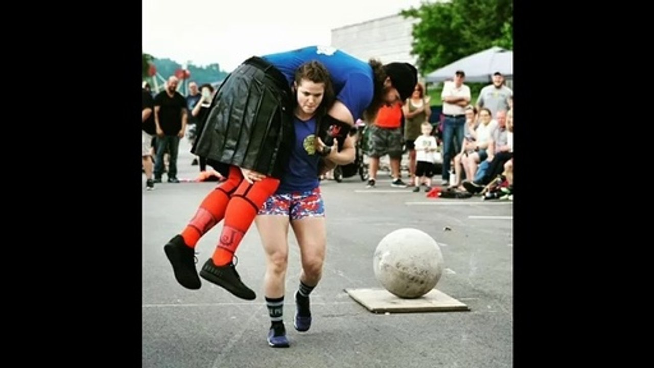 WOMAN LIFT CARRY MAN PART 2