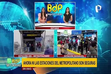 Metropolitano: realizan operativo policial para identificar delincuentes